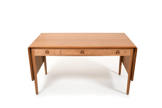 Image 1 of Fine Danish Hans J. Wegner Desk AT-305 Andreas Tuck 1950s.