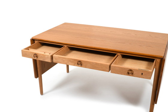 Image 1 of Fine Danish Hans J. Wegner Desk AT-305 Andreas Tuck 1950s.