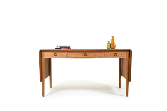 Image 1 of Fine Danish Hans J. Wegner Desk AT-305 Andreas Tuck 1950s.