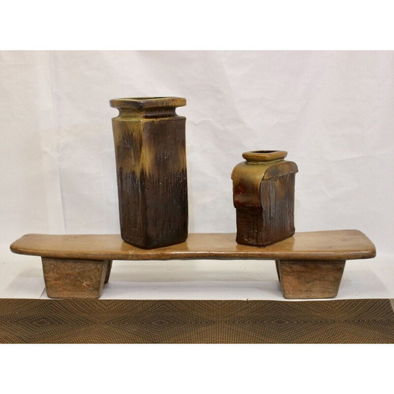 Image 1 of Pair of vintage ceramic vases by Heiner Balzar for Steuler, Germany 1970