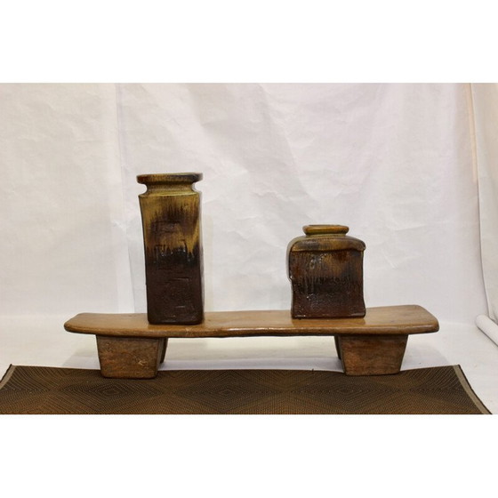 Image 1 of Pair of vintage ceramic vases by Heiner Balzar for Steuler, Germany 1970