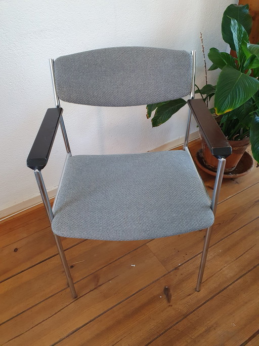 4x 1960s Tube Frame Dining Chair Gijs van der Sluis