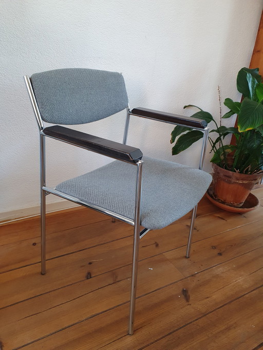 4x 1960s Tube Frame Dining Chair Gijs van der Sluis