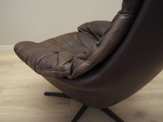 Image 1 of Leather Swivel Armchair, Danish Design, 1960S, Designer: H.W. Klein, Manufacture: Bramin