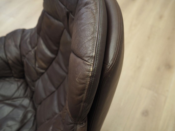 Image 1 of Leather Swivel Armchair, Danish Design, 1960S, Designer: H.W. Klein, Manufacture: Bramin