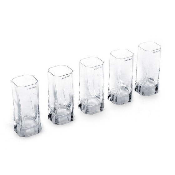 Image 1 of Set of 5 vintage glasses by Cini Boeri for Arnolfo di Cambio, 1970s