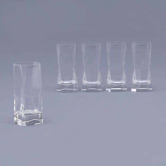 Image 1 of Set of 5 vintage glasses by Cini Boeri for Arnolfo di Cambio, 1970s