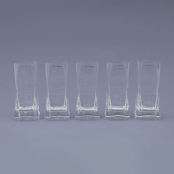 Image 1 of Set of 5 vintage glasses by Cini Boeri for Arnolfo di Cambio, 1970s