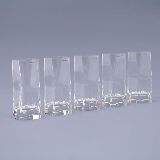 Image 1 of Set of 5 vintage glasses by Cini Boeri for Arnolfo di Cambio, 1970s