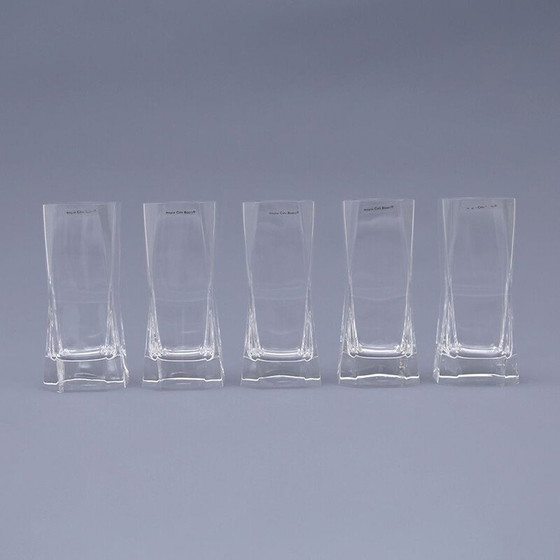 Image 1 of Set of 5 vintage glasses by Cini Boeri for Arnolfo di Cambio, 1970s