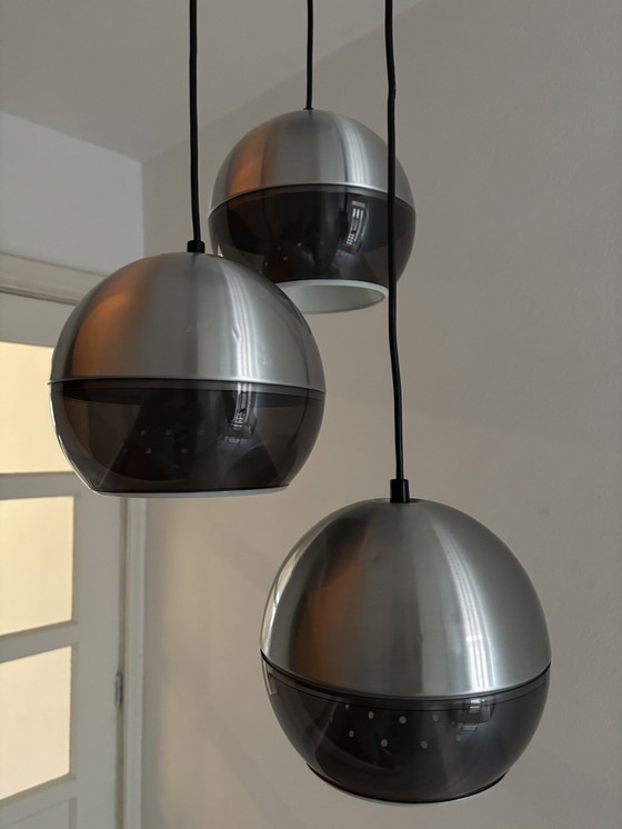 Image 1 of Vintage Dijkstra Cluster Lamp Three Bulbs 1970s