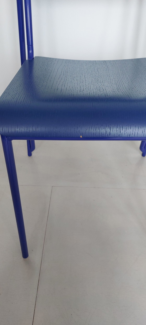 Image 1 of 3x HAY Petit blue dining chair