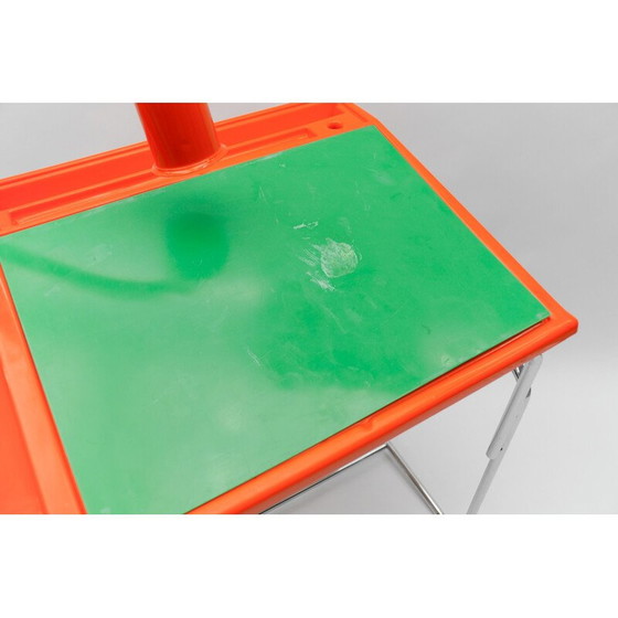 Image 1 of Vintage Space Age desk in plastic and chromed steel, Italy 1960