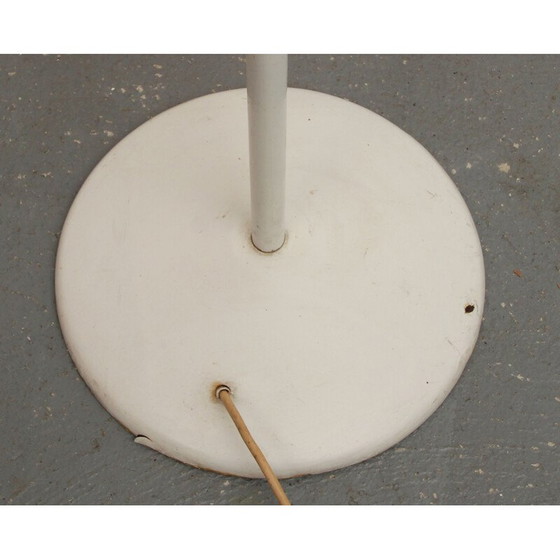 Image 1 of Vintage red and white metal floor lamp, 1950