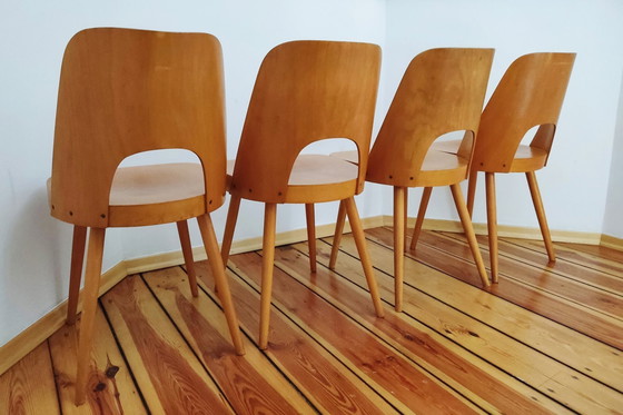 Image 1 of Czechoslovakian Chairs By O. Haerdtl For Ton, 1960S, Set Of 4