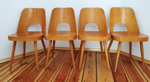 Czechoslovakian Chairs By O. Haerdtl For Ton, 1960S, Set Of 4