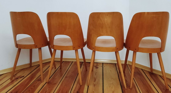 Image 1 of Czechoslovakian Chairs By O. Haerdtl For Ton, 1960S, Set Of 4