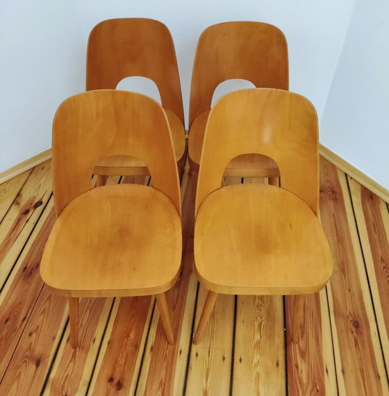 Image 1 of Czechoslovakian Chairs By O. Haerdtl For Ton, 1960S, Set Of 4