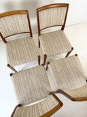 Chaises en teck (ensemble de 4)