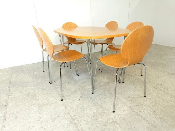 Image 1 of Set da pranzo scandinavo vintage di Erik Jorgensen