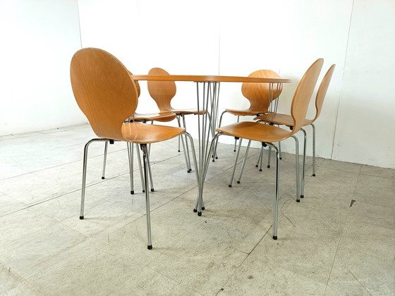 Image 1 of Set da pranzo scandinavo vintage di Erik Jorgensen