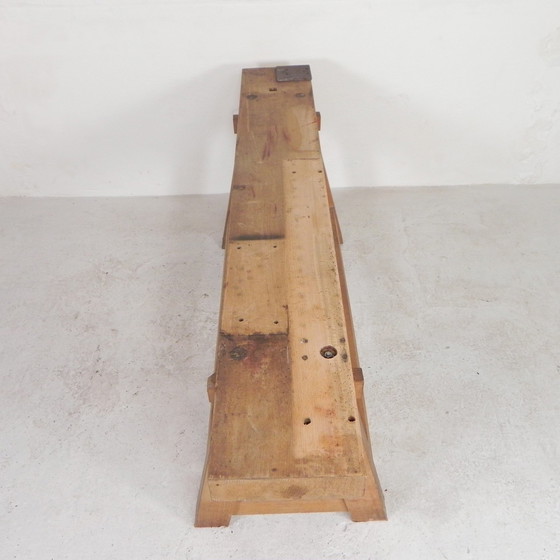 Image 1 of Oak Workbench 2 Meter Long, 1950s