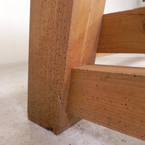 Image 1 of Oak Workbench 2 Meter Long, 1950s