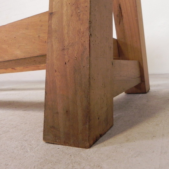 Image 1 of Oak Workbench 2 Meter Long, 1950s