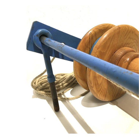 Image 1 of Vintage wooden gymnastic ring, Czechoslovakia 1940s