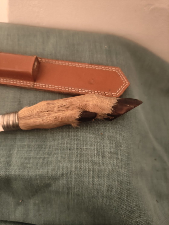 Image 1 of Tagliacarte vintage con piede di porco