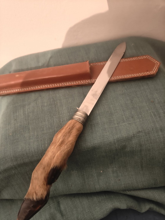 Image 1 of Tagliacarte vintage con piede di porco