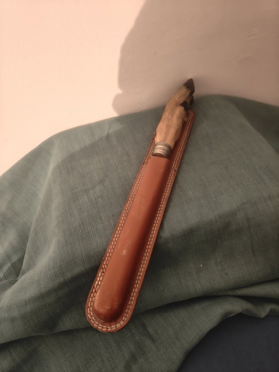 Image 1 of Tagliacarte vintage con piede di porco