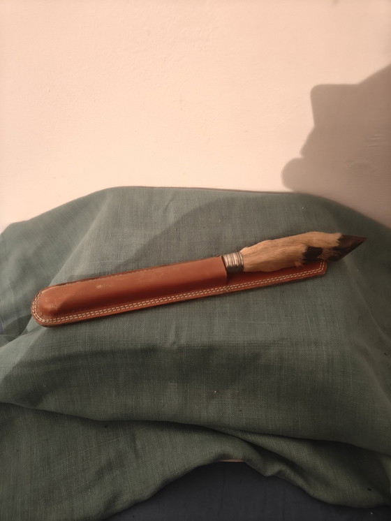 Image 1 of Tagliacarte vintage con piede di porco