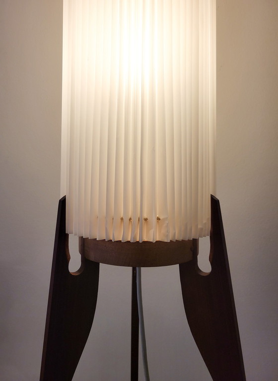 Image 1 of Danish Teakhoten Tripod Rocket Floor Lamp From 1960