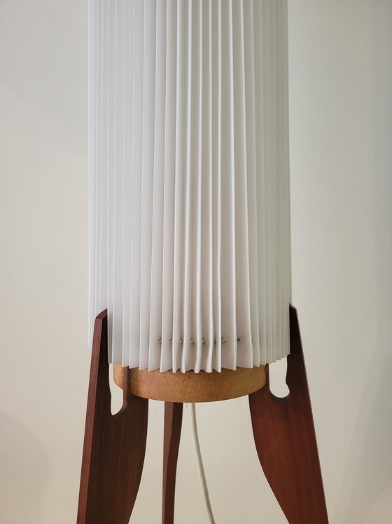 Image 1 of Danish Teakhoten Tripod Rocket Floor Lamp From 1960