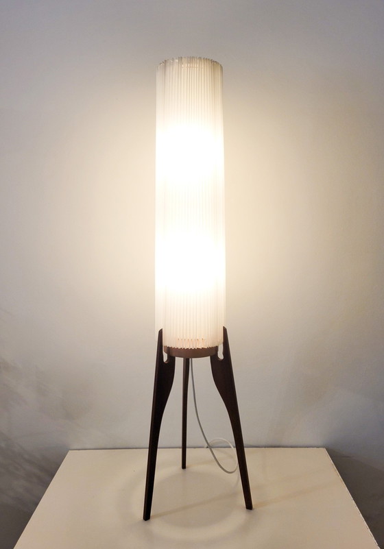 Image 1 of Danish Teakhoten Tripod Rocket Floor Lamp From 1960