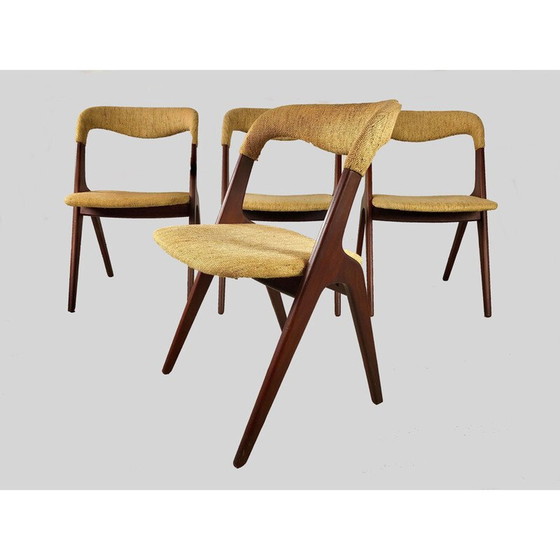 Image 1 of Set of 4 vintage dining chairs in teak by Johannes Andersen for Vamo Sønderborg, 1960s