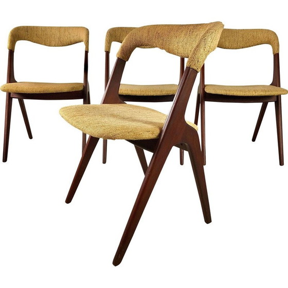 Image 1 of Set of 4 vintage dining chairs in teak by Johannes Andersen for Vamo Sønderborg, 1960s