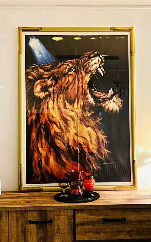 Mauro Colizzi circus lion poster