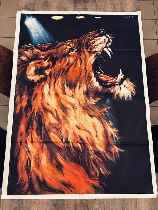 Mauro Colizzi circus lion poster