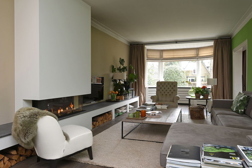 Coffee Table Own Design With Solid Steel Frame And Oak Top.