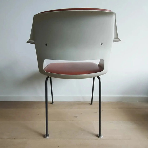 Image 1 of André Cordemeyer 2225 Sedia Red Skai Vintage Chair