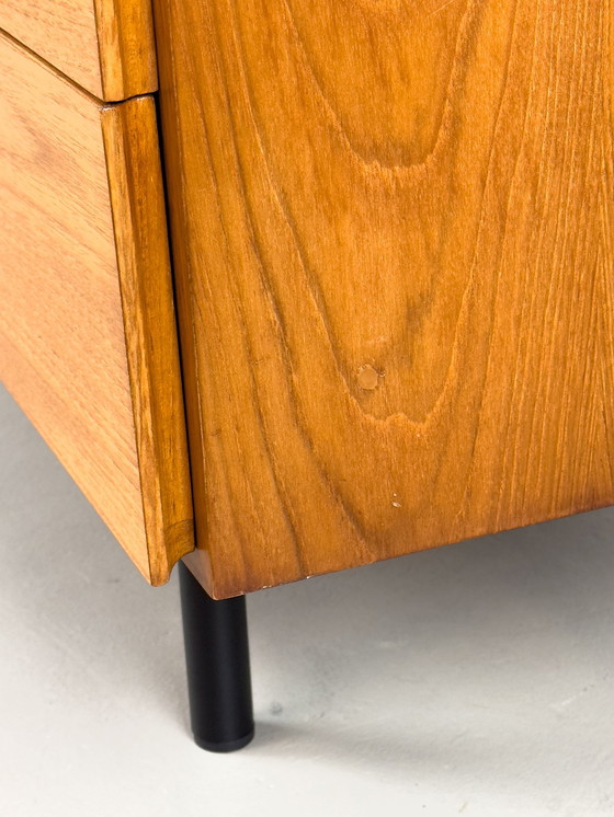 Image 1 of Low Teak Sideboard With Drawers 1970S