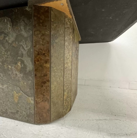 Image 1 of Brutalist coffee table natural stone , 1970’s