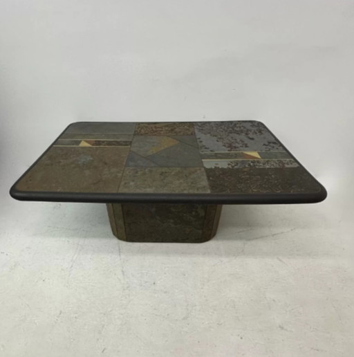 Brutalist coffee table natural stone , 1970’s