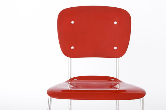 Image 1 of Set of 4 stacking chairs by Armin Wirth, model Aluflex, 1951 Germany