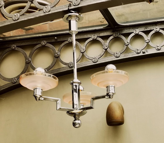 Image 1 of Bauhaus Chandelier 30'S