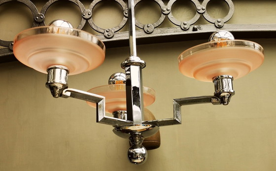 Image 1 of Bauhaus Chandelier 30'S