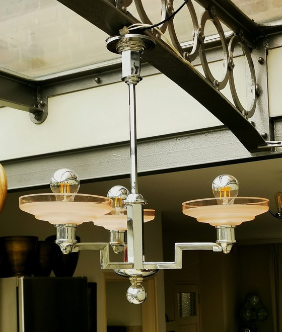 Image 1 of Bauhaus Chandelier 30'S