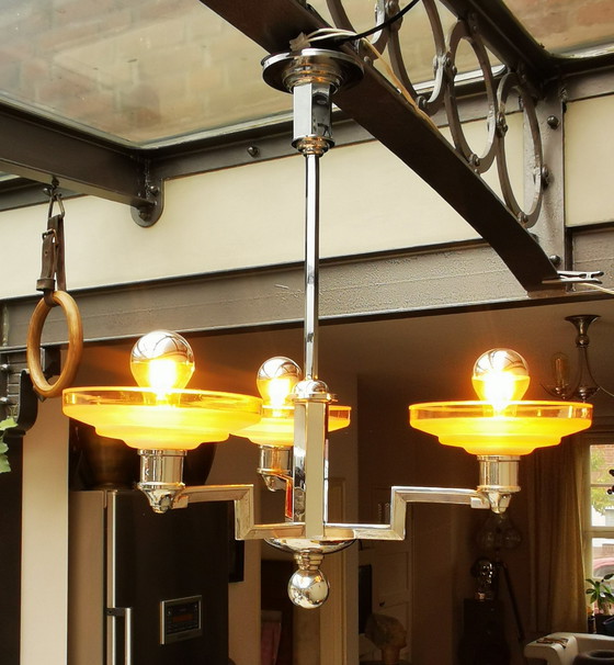 Image 1 of Bauhaus Chandelier 30'S